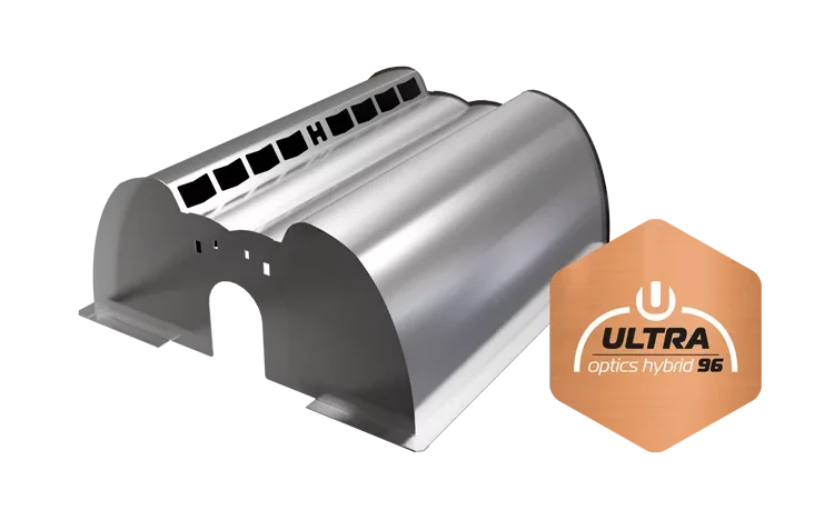 Angled view of the Ultra Optics 96 Hybrid Reflector