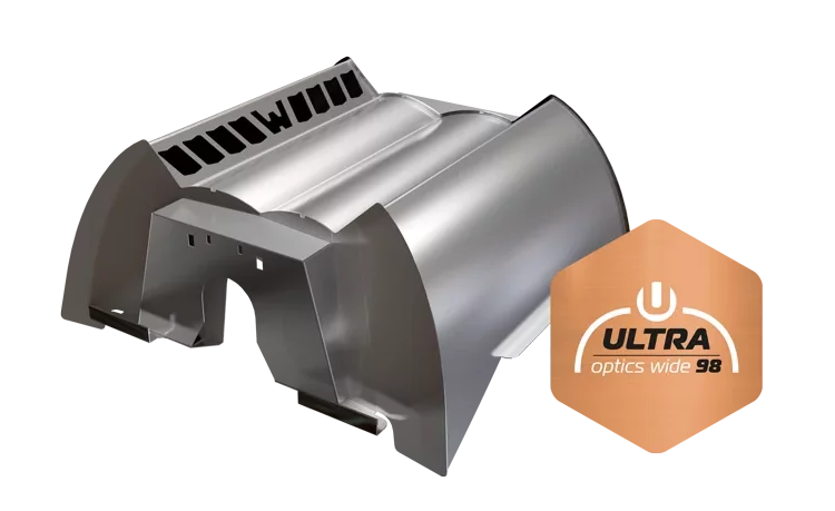 Angled view of the Ultra Optics 98 Deep Reflector