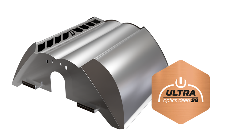 Angled view of the Ultra Optics 98 Wide Reflector