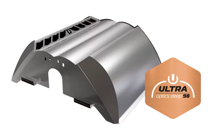 Angled view of the Ultra Optics 98 Wide Reflector