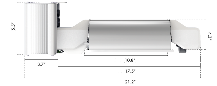 Measurements from side view